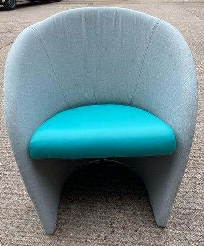 Teal & Grey Tub Chair