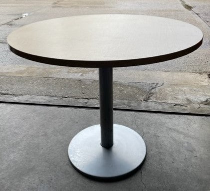 Oak Round Pedestal Base Meeting Table 1000mm