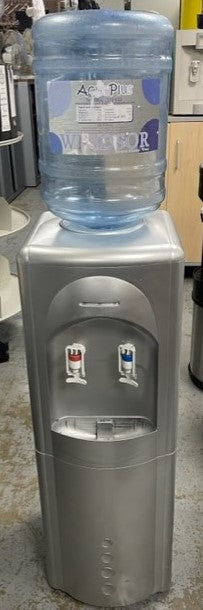 Silver Water Cooler & Bottle