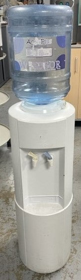 Oasis White Water Cooler & Bottle