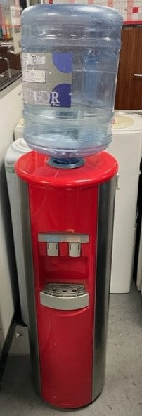Red & Silver Water Cooler & Bottle
