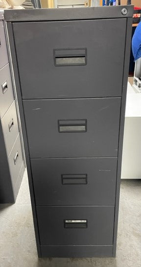 Dark Grey 4 Draw Filing Cabinets