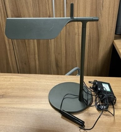 Grey Small Desk Top Lamp