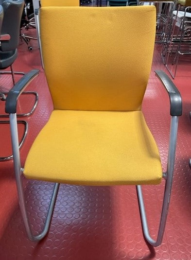 Yellow & Chrome Frame Chair