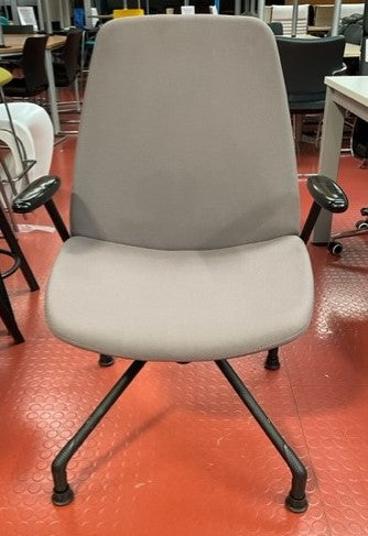 Grey & Black Swivel Chair