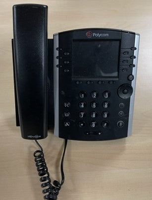 Polycom Black & Silver Telephone