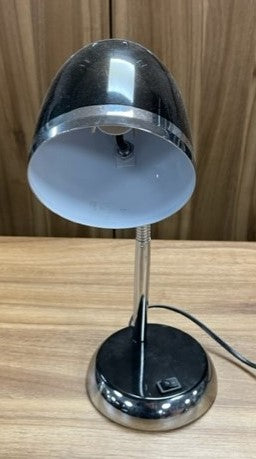 Black & Silver Small Desk Top Lamp