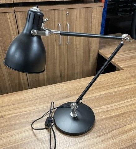 Black Round Swan Neck Lamp