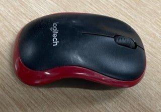 Logitech Red & Black Wireless Mouse