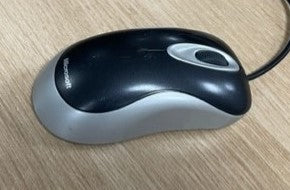 Microsoft Black & Silver Mouse