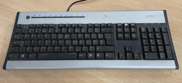 Acer Black & Silver Computer Keyboard