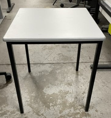 Grey Black Frame Square Table