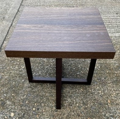 Dark Wood Square Coffee Table