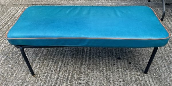 Turquoise Vinyl Bench Seat