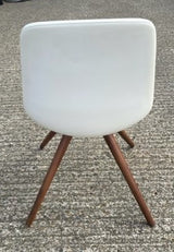 Tono White & Wood Leg Chair