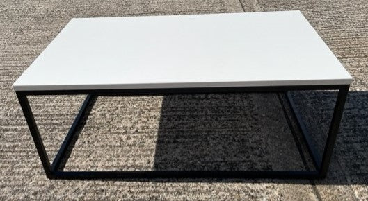 White & Black Frame Coffee Table