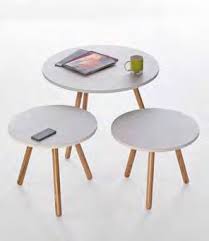 Circular Tripod Coffee Tables