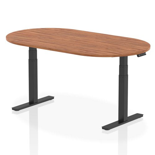 Height Adjustable D Ended Meeting Table