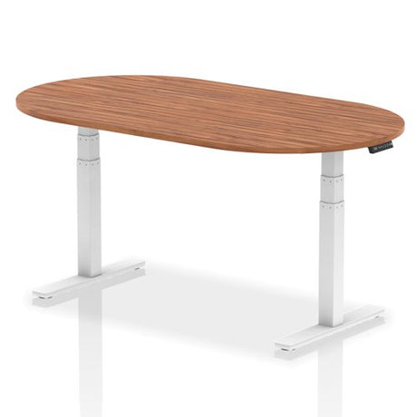 Height Adjustable D Ended Meeting Table