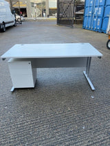 Rectangular 1600mmW Desk White