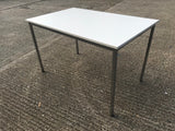 White Rectangular Table