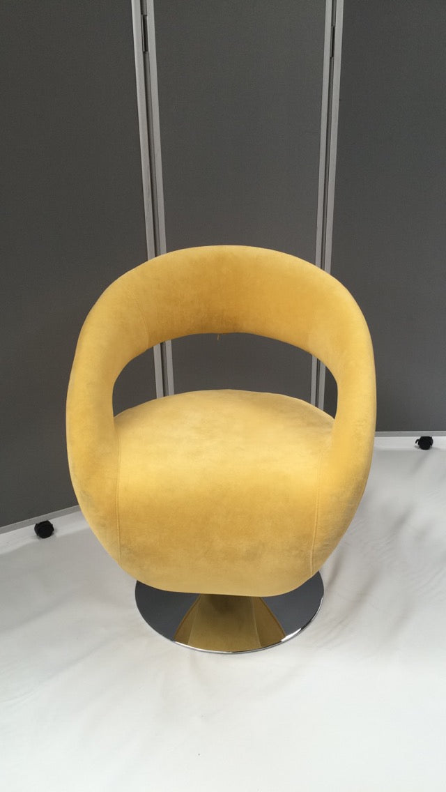 Yellow or Red Velvet Reception Chair