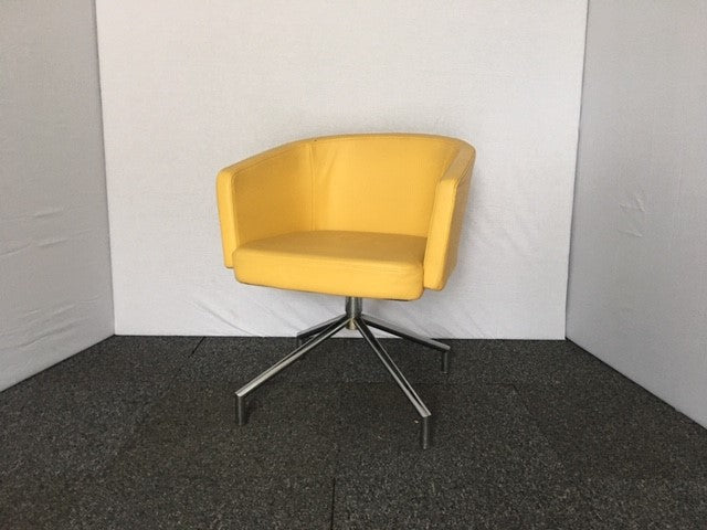 Yellow Leather Conference Chair
